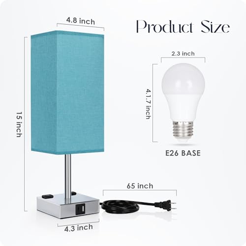 Bedside Lamp with USB Ports