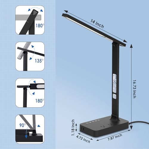 Desk Lamp with USB Charging Port