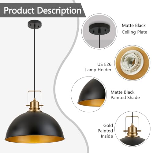 Farmhouse Pendant Light (2 Count)