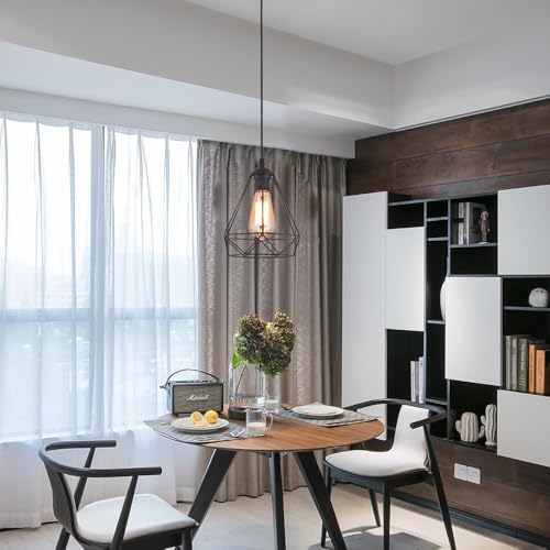 2 Pack Black Pendant Lights Kitchen Island