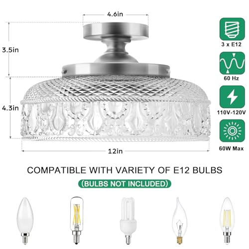 Semi Flush Mount Ceiling Light