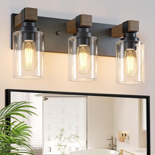 Farmhouse 3 Light Bathroom Vanity Light Fixtures