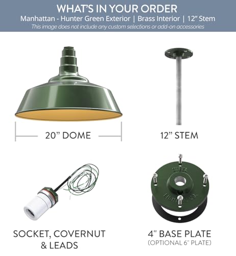 Industrial Pendant Light 20 Inch Extra Large Steel