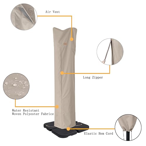 Patio Umbrella Cover for 9ft to 13ft Offset Umbrella