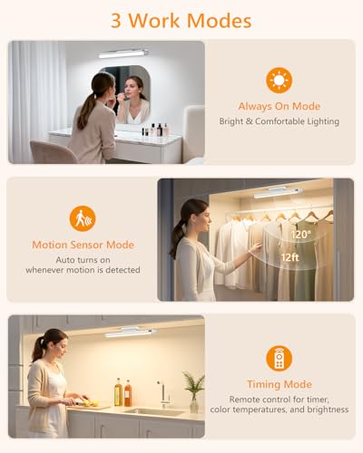 5W Motion Sensor Magnetic Light Bar with Remote
