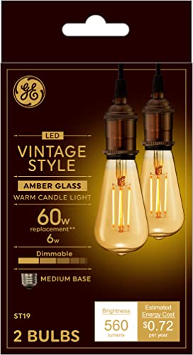 General Electric Vinta Small 40W Amber ST19