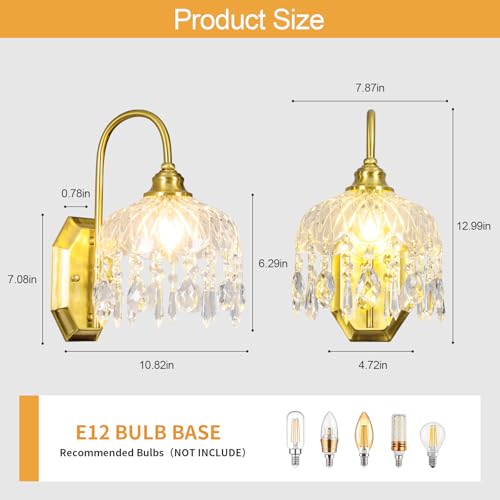 2 Pack Vintage Wall Sconce (2 Count)