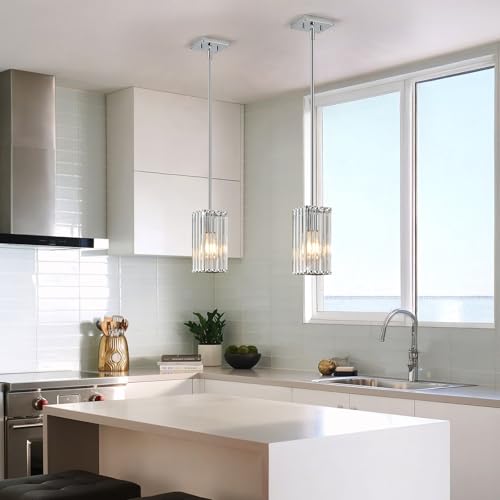Modern Crystal Pendant Lights Kitchen Island
