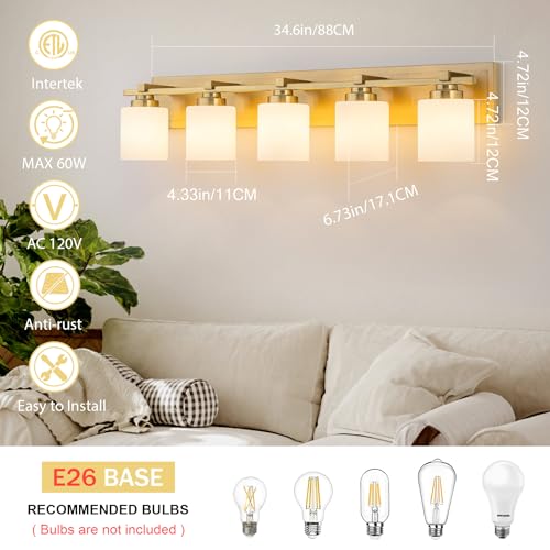 Modern Bathroom Light Fixtures Over Mirror