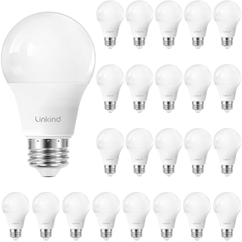 A19 LED Light Bulbs Dimmable (24 Count)