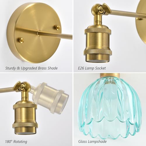 Vintage Battery Operated Wall Sconce (2 Count)