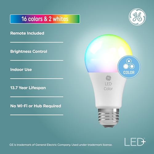 LED+ Color Changing A19 Light Bulbs with Remote (2 Count)