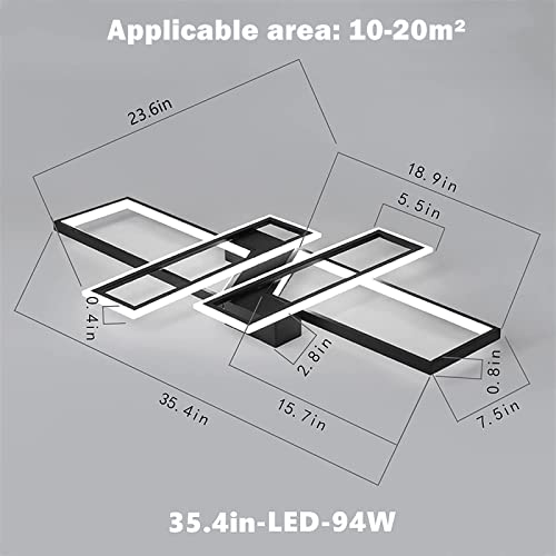 Modern Ceiling Light Bedroom 35" Led Kitchen Light Fixtures