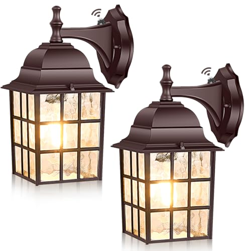2 Pack Dusk to Dawn Outdoor Wall Light (2 Count)
