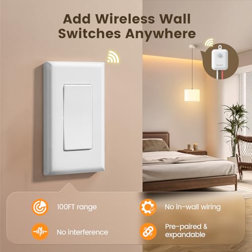 3 Way Wireless Light Switch and Receiver Kit