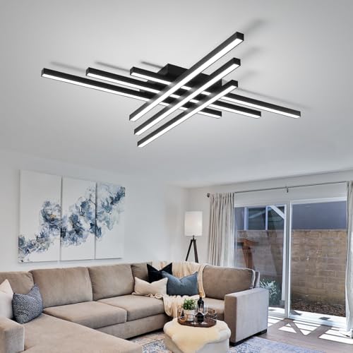43.3" Modern Ceiling Light with Remote