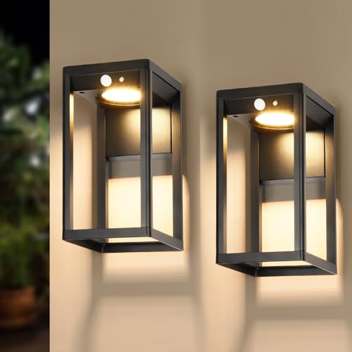 Solar Wall Light Outdoor Waterproof (2 Count)