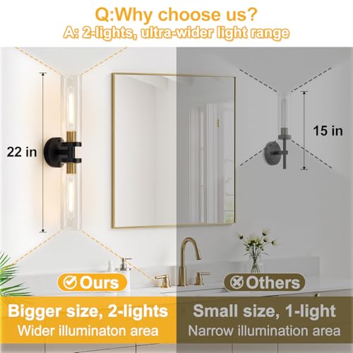 Black and Gold Wall Sconce