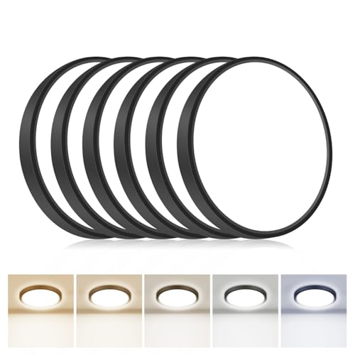 6PACK Flush Mount LED Ceiling Light Fixture