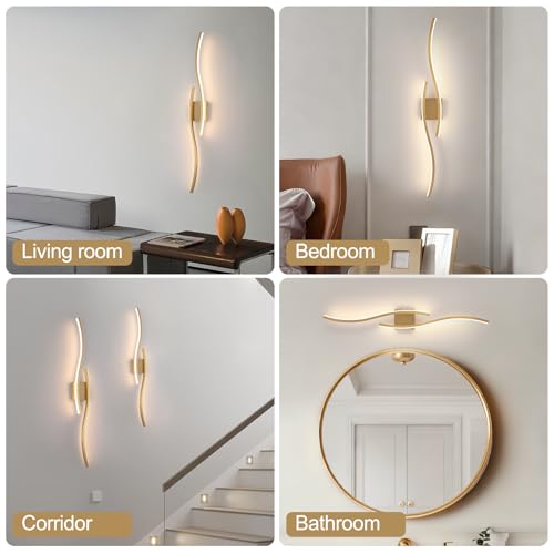 Modern LED Wall Sconce Set of 2