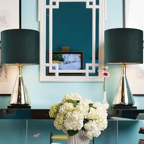 Green Velvet Drum Lamp Shade
