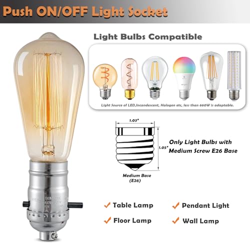 Lamp Socket with Push ON