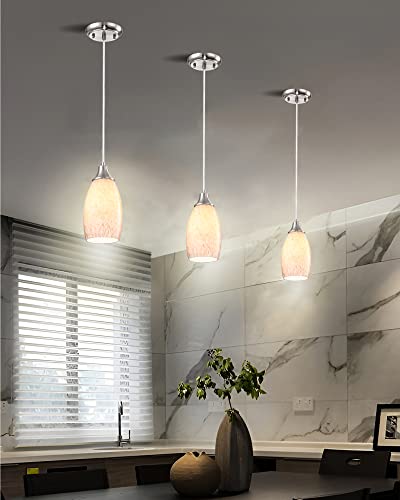Mini Milk Glass Pendant Light
