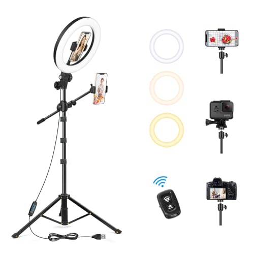 Ring Light with 62'' Tripod Stand for Video Recording