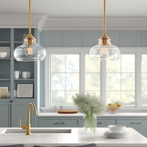 Harlow 9" Modern Schoolhouse Pendant Light for Ktichen Island