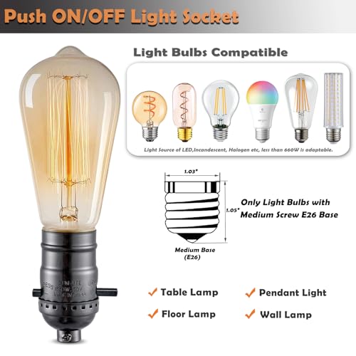Lamp Socket with Push ON