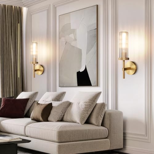 15" Knurled‑Craft Hardwired Brass Wall Sconce