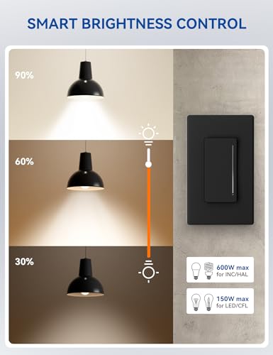 Smart Dimmer Light Switch DTR30 (2 Count)