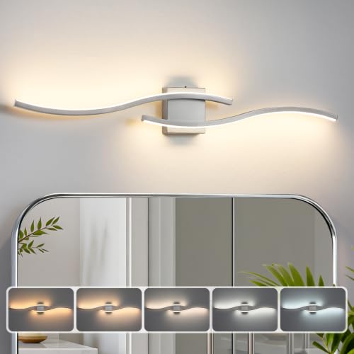 Nickel LED Bathroom Vanity Lights