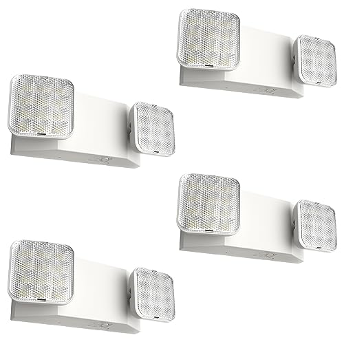 4 Pack Emergency Lights for Business (4 Count)
