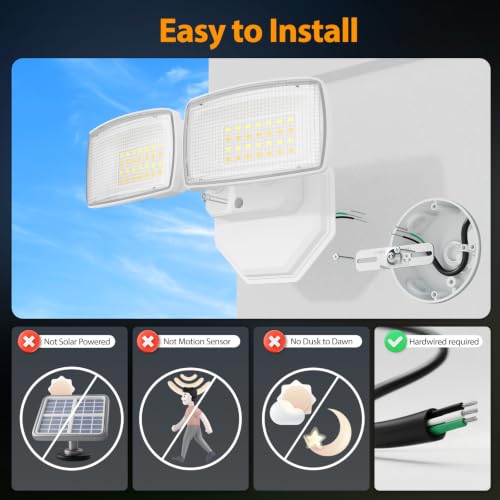 32W Smart Flood Lights Outdoor (White)