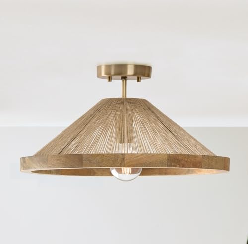 Capital Lighting 252811MA Maya Modern Mango Wood and Hand