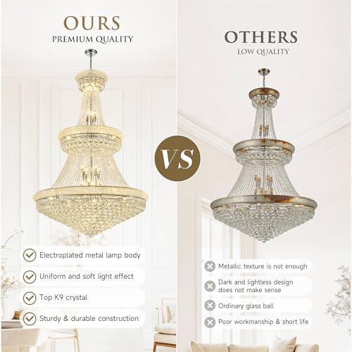36 Lights High Ceiling Chandelier
