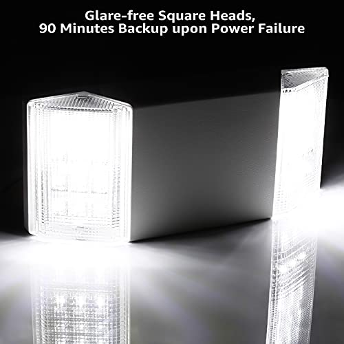 8 Pack LED Emergency Lighting with Battery Backup White (8 Count)