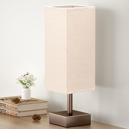 Browm Small Bedside Lamp for Bedroom