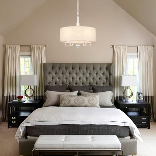 5 Light Drum Chandelier for Dining Room