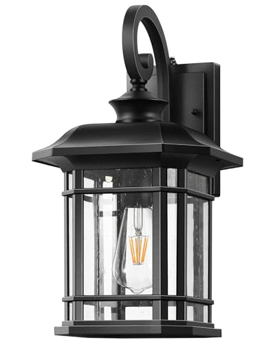 16.7" Large Black Dusk to Dawn Outdoor Lighting