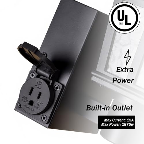 16’’ Large Outdoor Wall Lights with Outlet