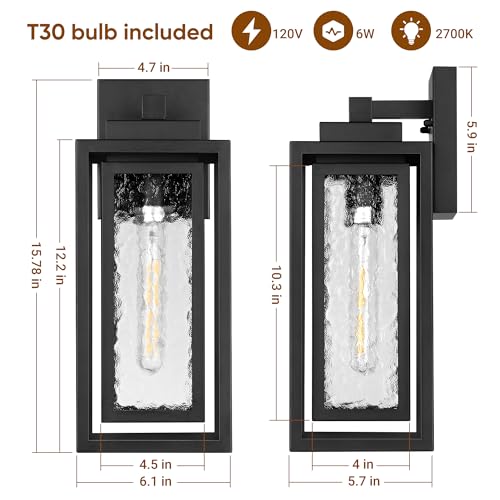 15.78'' Exterior Porch Light Fixture (2 Count)