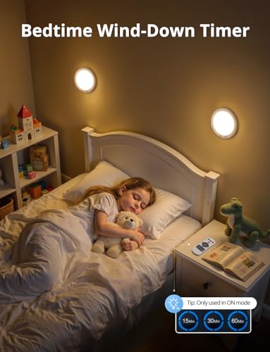 Rechargeable Motion Sensor Ceiling Light with Remote Wireless (2 Count)