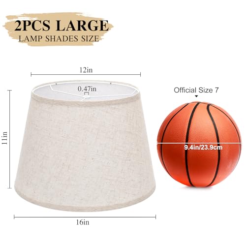 Large Drum Lamp Shades Set of 2 (2 Count)