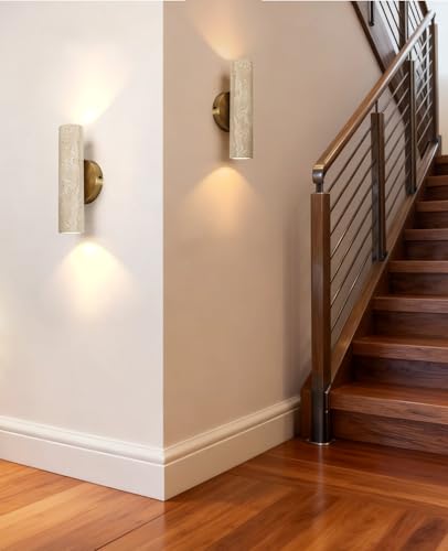 11" Natural Travertine Wall Sconce