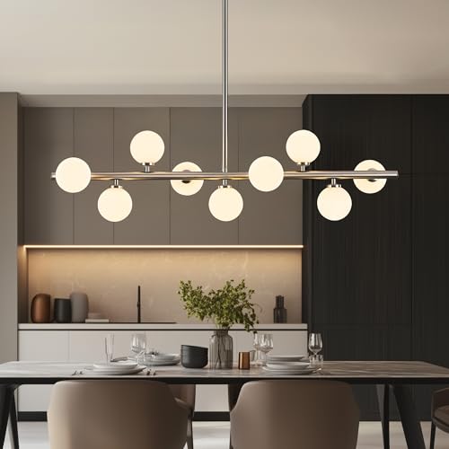 Mid Century Modern Globe Sputnik Chandelier