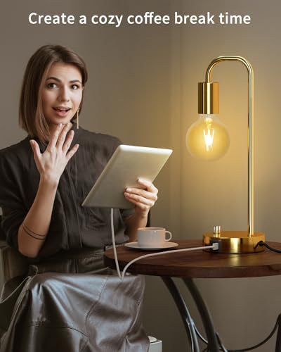Industrial Table Lamp with 2 USB Port