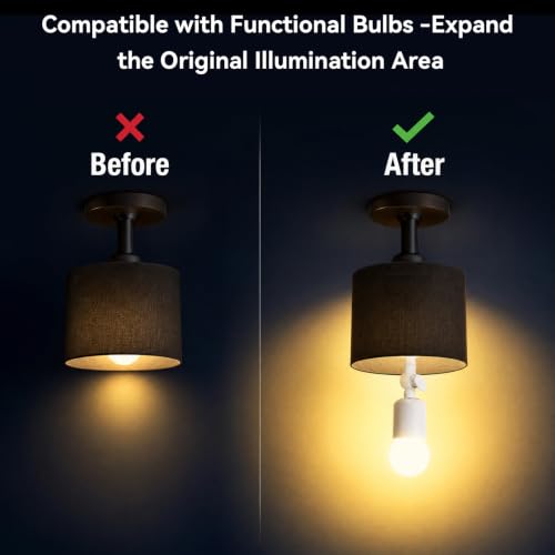 6.7 Inch Light Socket Extender 2 (2 Count)