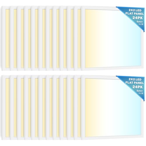 Sunco 24 Pack 2x2 LED Flat Panel Lights (24 Count)